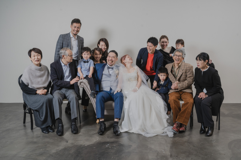 ご親族も集まって★スタジオでファミリーフォト