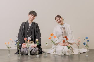 ペットとも一緒♡和装1着ホワイエ&スタジオ撮影