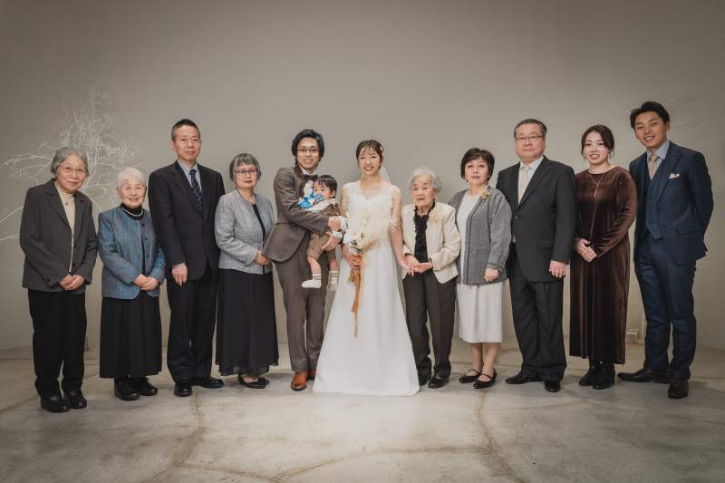家族みんなで挙式風フォト