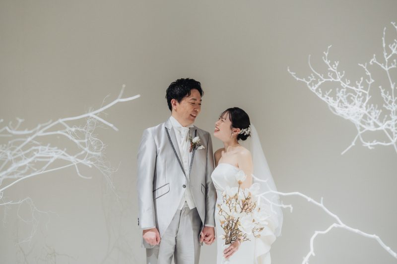 見つめ合うおふたり