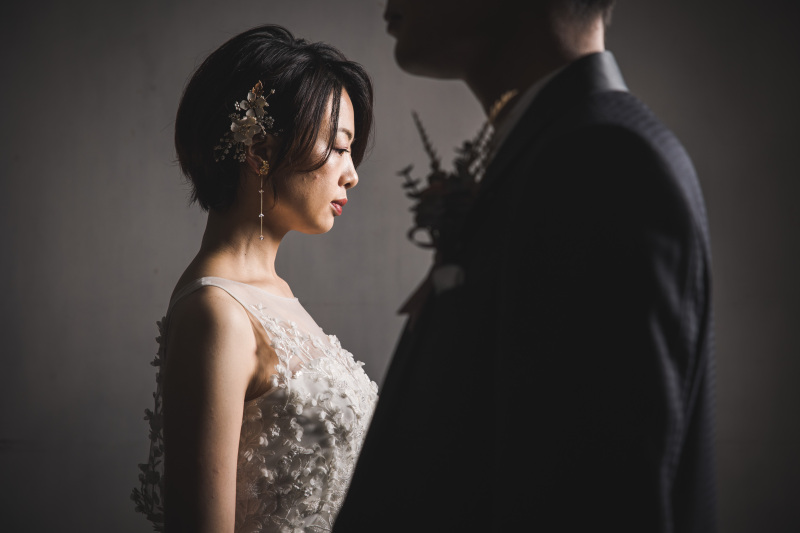 ご新婦様にフォーカスを当てて