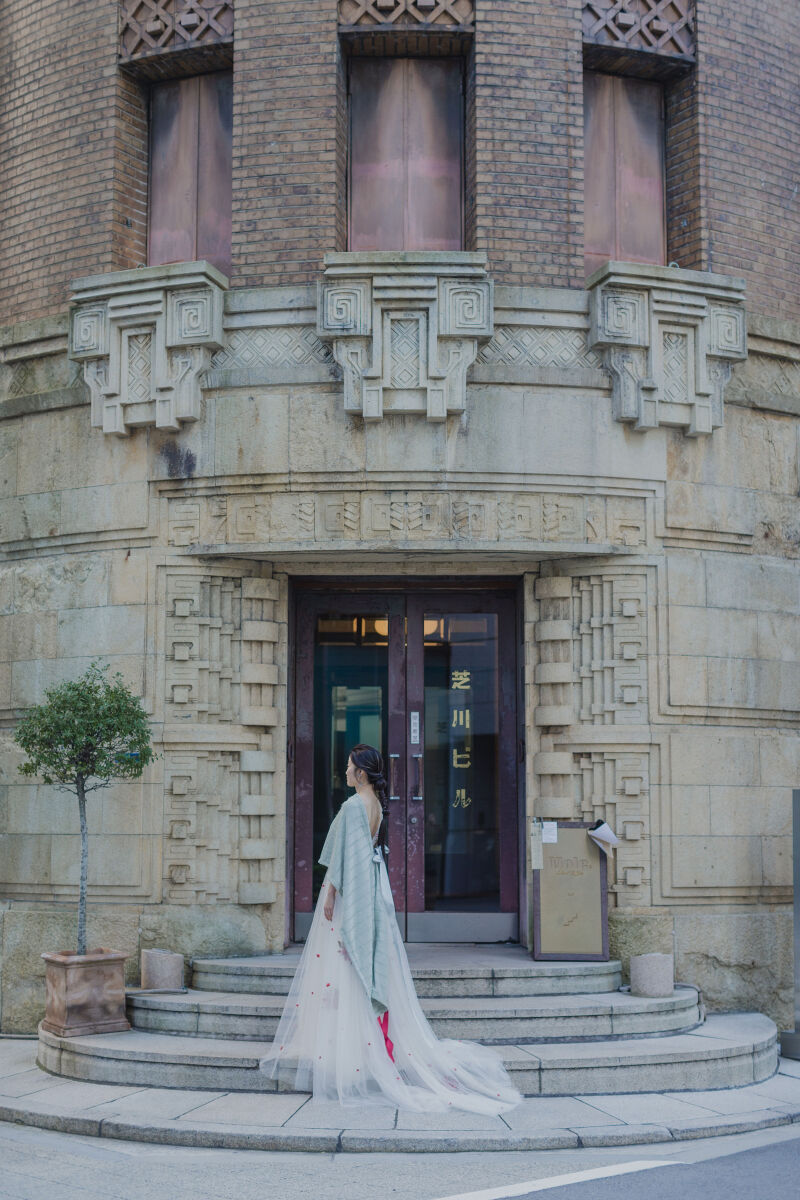 ロケフォト用のケープを使用したショット