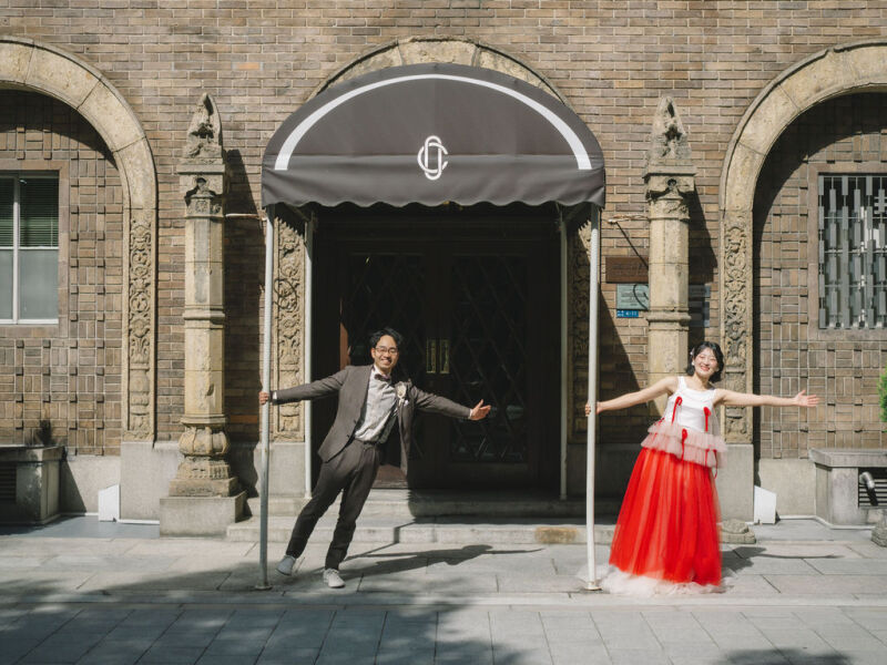 さあ、始まりました！北浜近辺でのロケフォト