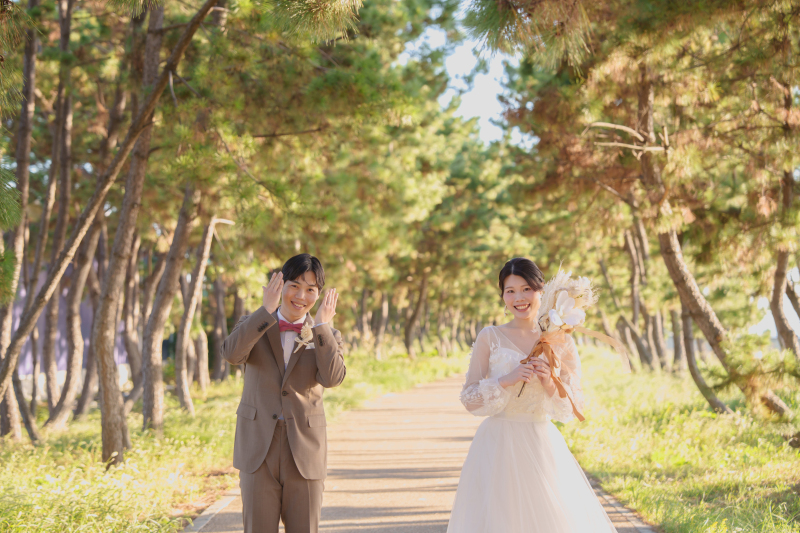 お色直ししてロケに出発