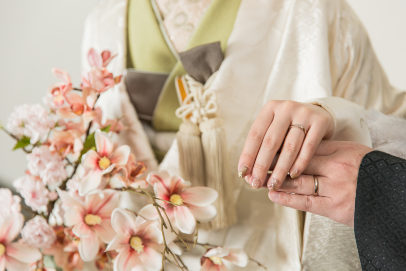 ディテールまで残す和装のお手元フォト