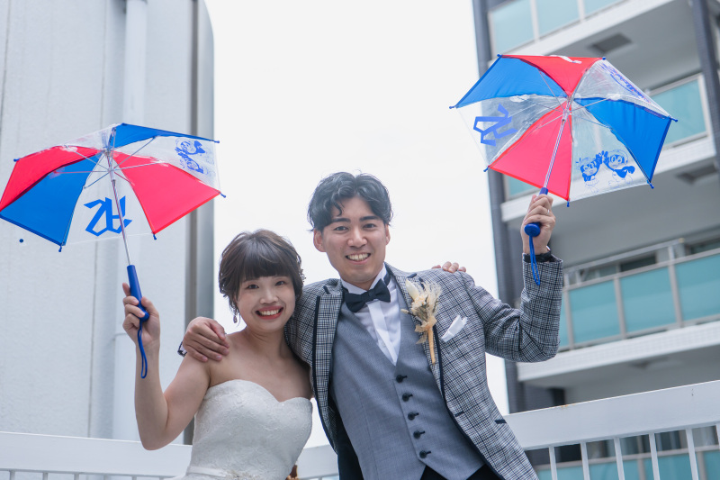 お2人らしい撮影アイテムたくさん