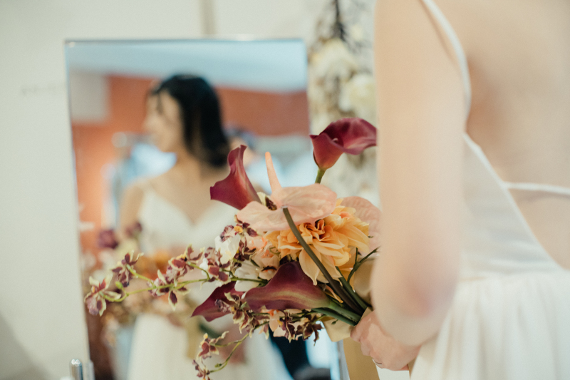 撮影前の一コマ