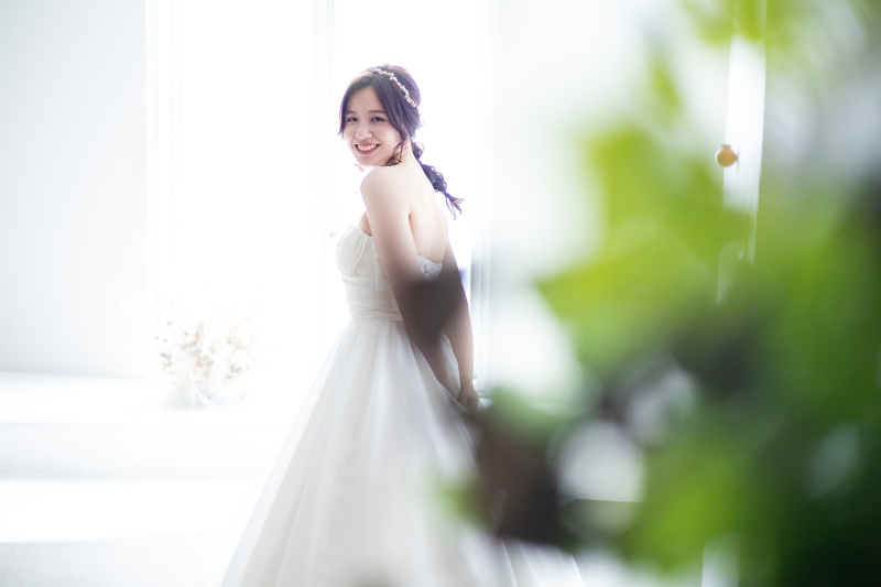 自然光で明るく柔らかな撮影