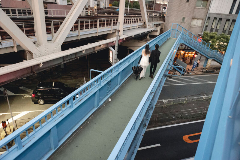 歩道橋ショット