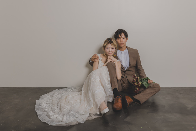 お座り写真もおしゃれに