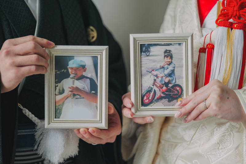 想い出の品と撮るウェディング。お二人らしさを彩る和洋前撮り