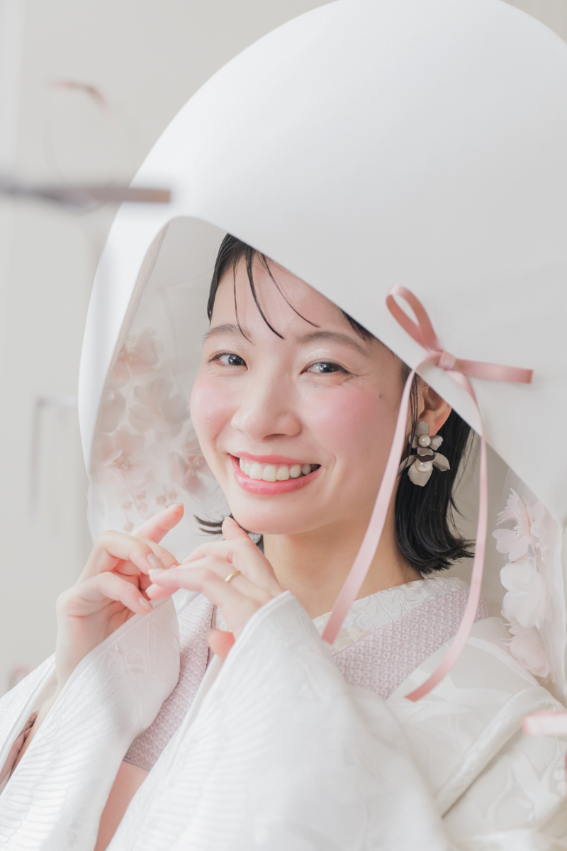 綿帽子ショットもこんなに可愛くできます