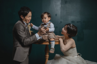 【スタジオフォト】お子様と一緒に撮影♪