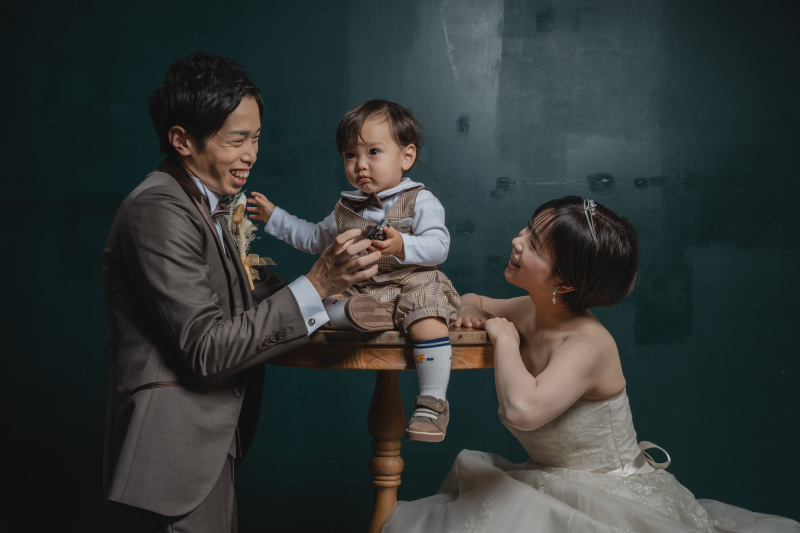 【スタジオフォト】お子様と一緒に撮影♪