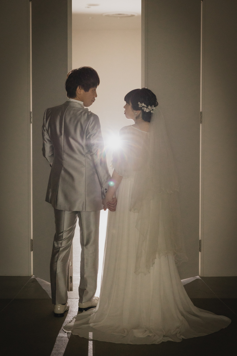 チャペルで撮影