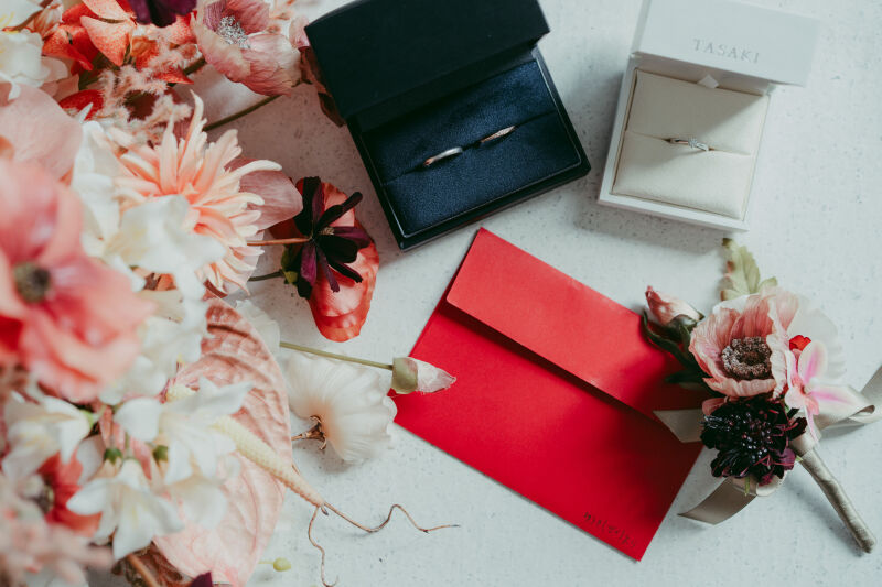 お2人らしい撮影アイテムがたくさん