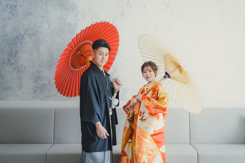 バリエーション豊富に色打掛フォト