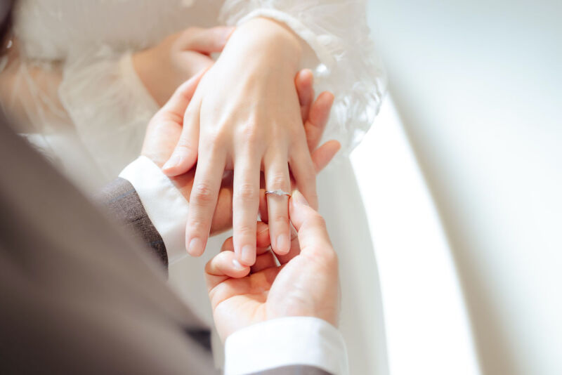 リングの交換シーン