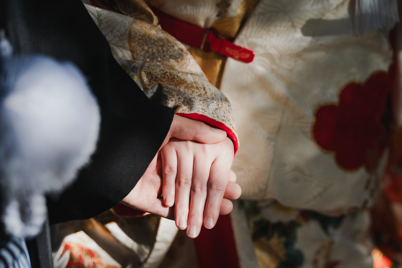 お顔が映らないショットも素敵！構図の美しさをご覧ください