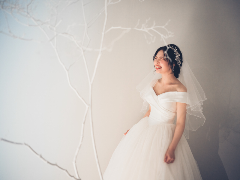 ご新婦様の笑顔の先には