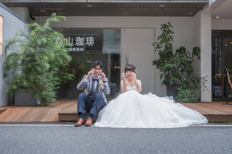 ウッドデッキでも