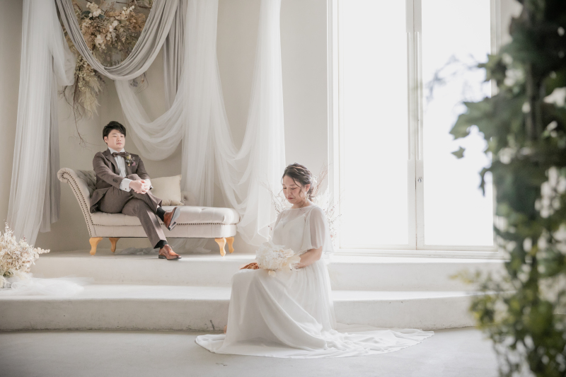 ナチュラルドレスで館内フォト