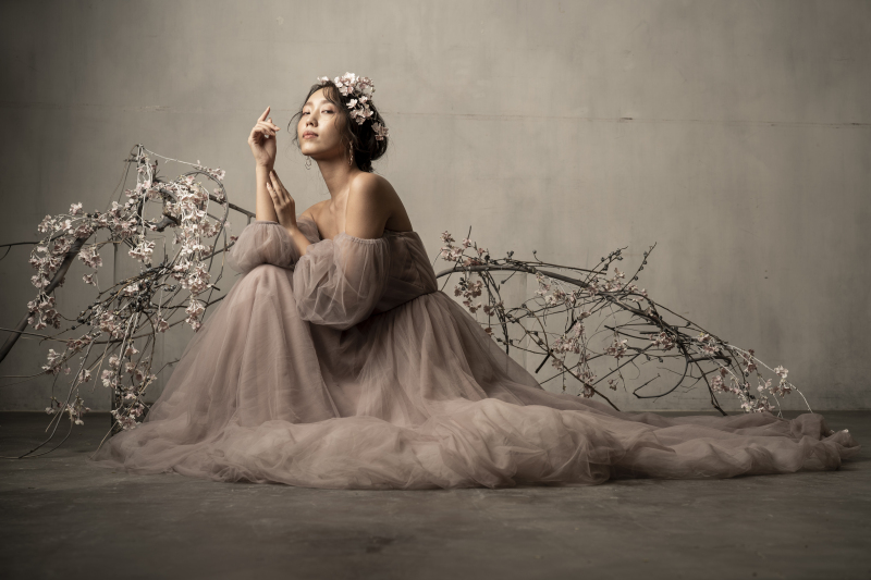 カラードレスにチェンジ