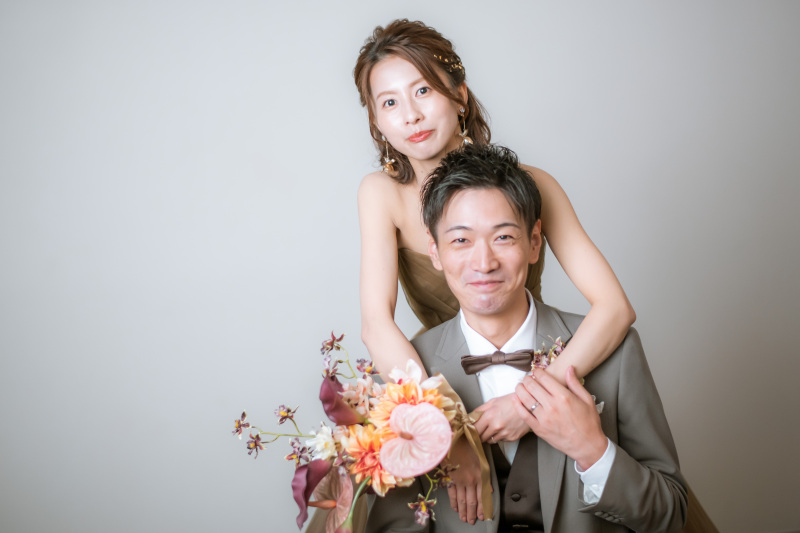 ブーケがアクセント