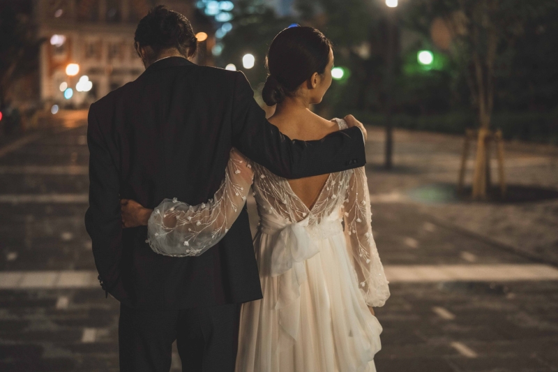 ロマンティックなナイトロケーションフォト