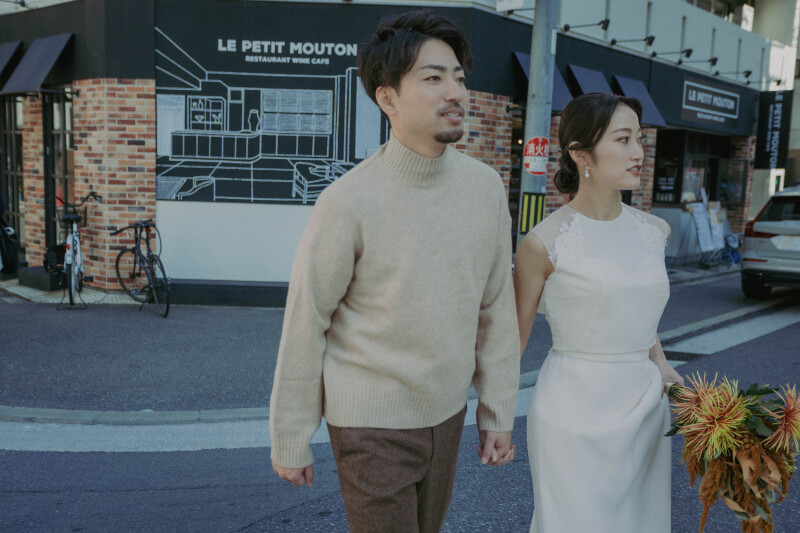 お二人の空気感を尊重した撮影を心がけます