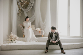 女性らしい柔らかな雰囲気のお写真が魅力