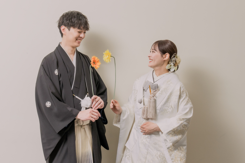 【会食フルコース６名分付き】写真と食事で過ごす和装フォトウェディング｜和装スタジオフォト｜ゲスト参加無料OK｜７０カット保証｜