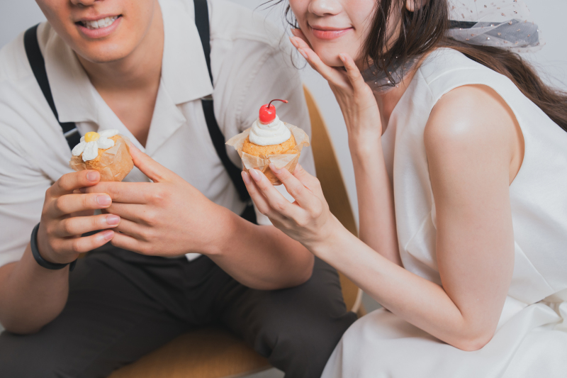 【おいしい時間を、ふたりの思い出に】カフェスイーツ付き館内撮影プラン|洋装1点|ホワイエ&カフェ撮影含む|スイーツショット