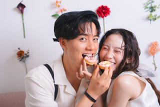 【おいしい時間を、ふたりの思い出に】カフェスイーツ付き館内撮影プラン｜洋装1点｜ホワイエ＆カフェ撮影含む｜スイーツショット