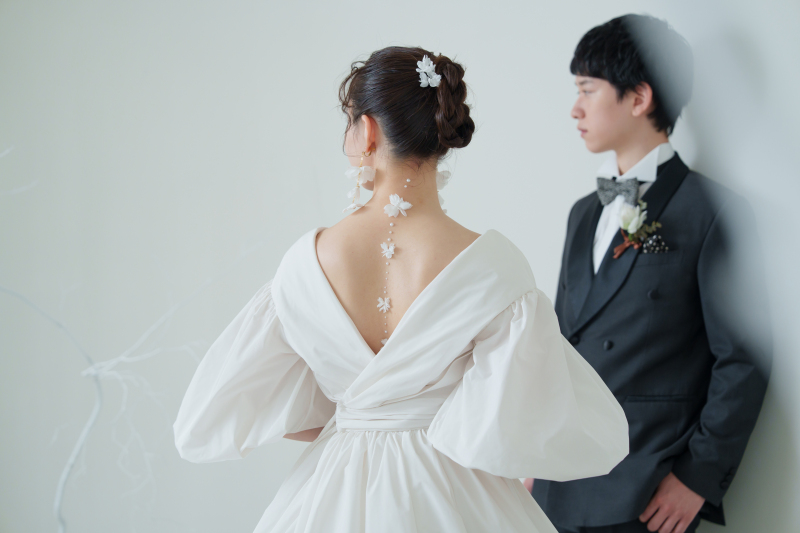 【スタジオ+ロケ】1日でどちらも撮れる充実プラン|洋装2点/スタジオ30分・ロケ60分・140カット保証(和装へチェンジ可)