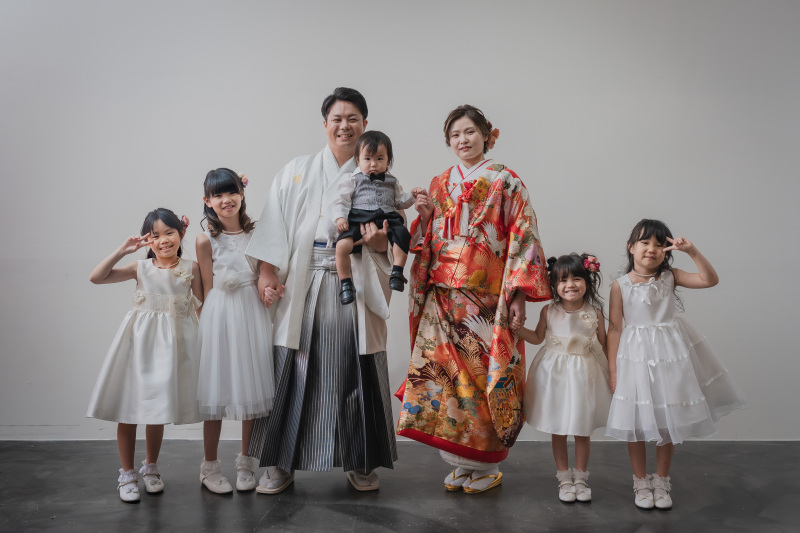 【会食フルコース６名分付き】写真と食事で過ごす和装フォトウェディング｜和装スタジオフォト｜ゲスト参加無料OK｜７０カット保証｜