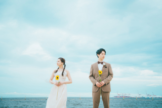 【スタジオ＋ロケ】1日でどちらも撮れる充実プラン｜洋装2点/スタジオ30分・ロケ60分・140カット保証（和装へチェンジ可）