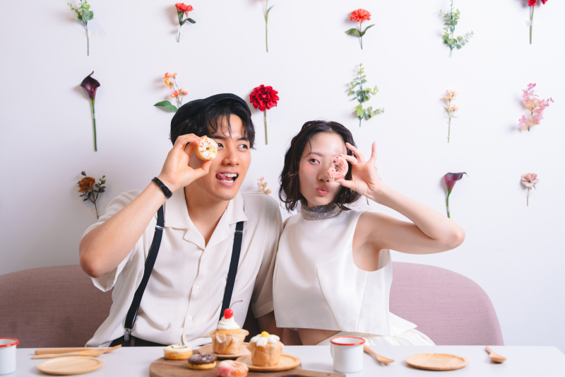 【おいしい時間を、ふたりの思い出に】カフェスイーツ付き館内撮影プラン|洋装1点|ホワイエ&カフェ撮影含む|スイーツショット
