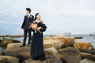 【塩芦屋ビーチロケ】海・緑・岩場を巡る贅沢フォトツアー。1日で叶える、多彩なバリエーション撮影プラン｜洋装１点｜移動費込