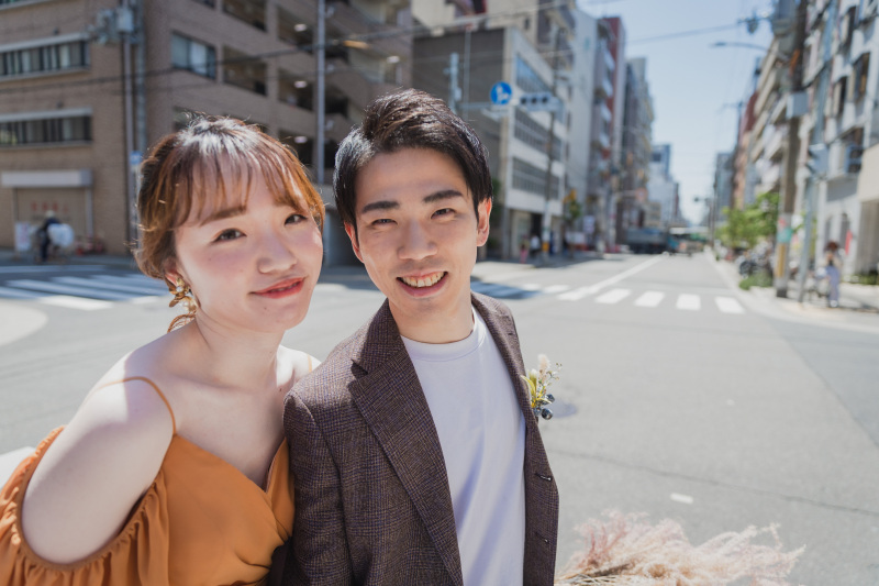 【スタジオ+ロケ】お洒落スポットを巡る街ぶらプラン|スタジオ撮影30分&堀江ロケ60分セット