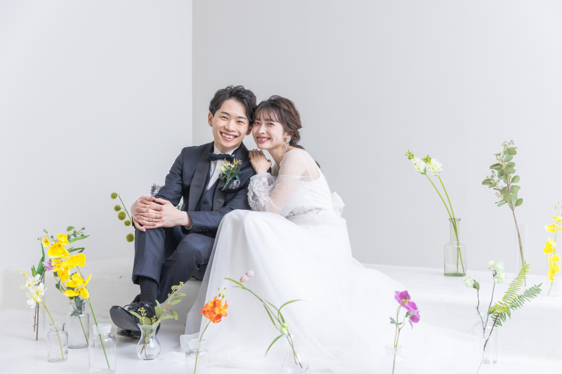 【お花に囲まれたフォトウェディング】お好きなお花をオーダーしたい花嫁様へ★ブーケor飾花代金がセットになった新プラン
