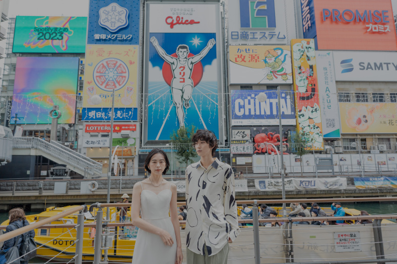 【他府県カップルにも◎】大阪観光も叶う街フォトプラン｜洋装1着ロ｜移動費込｜１００カット保証｜難波・心斎橋｜通天閣｜鶴橋