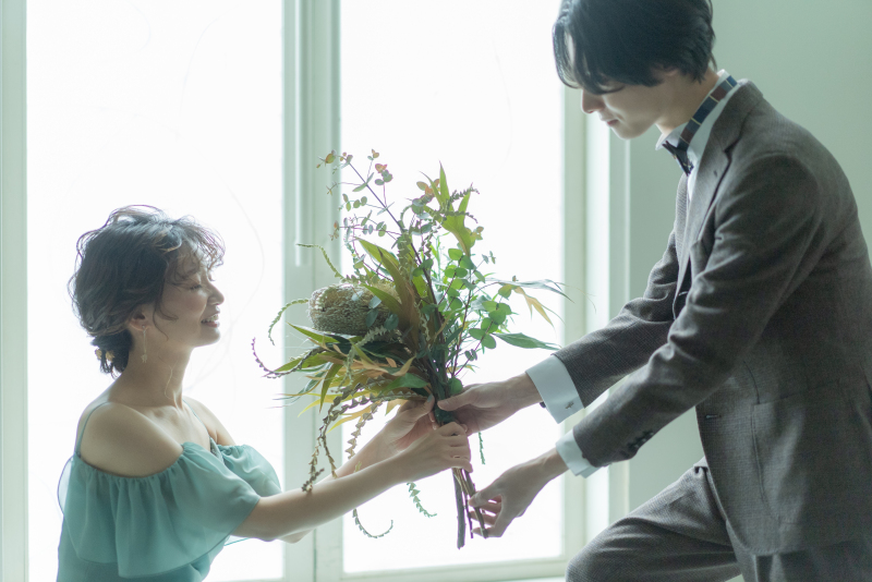【お花に囲まれたフォトウェディング】お好きなお花をオーダーしたい花嫁様へ★ブーケor飾花代金がセットになった新プラン