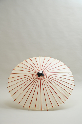 小物　ロケ用番傘【白】