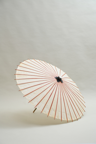 小物　雨天用番傘【白】