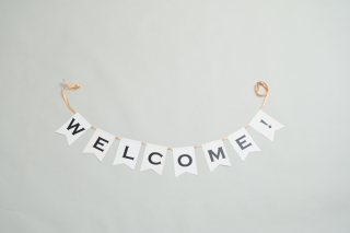 小物　スタジオ用ガーランド【WELCOME】