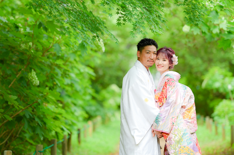 あじさい園にて