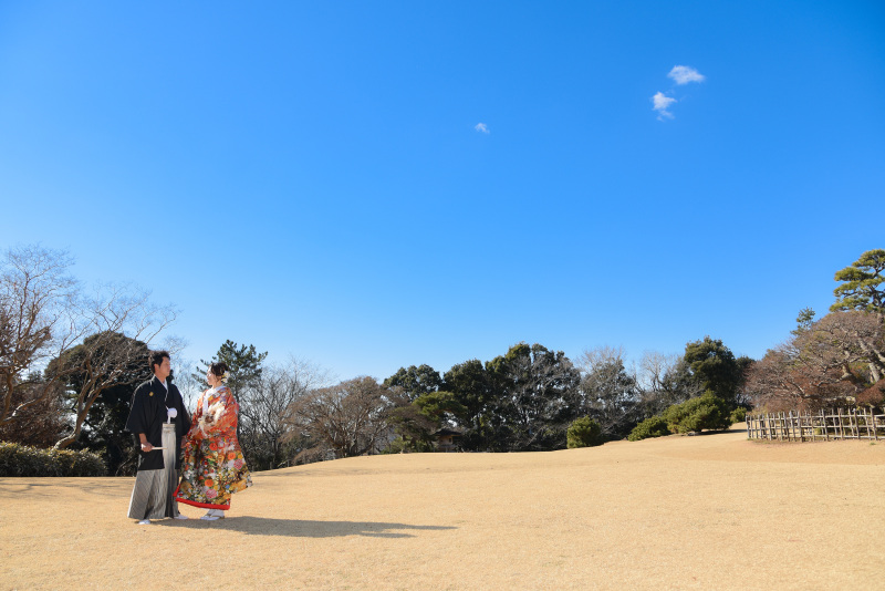 澄み切った青空の下で♪