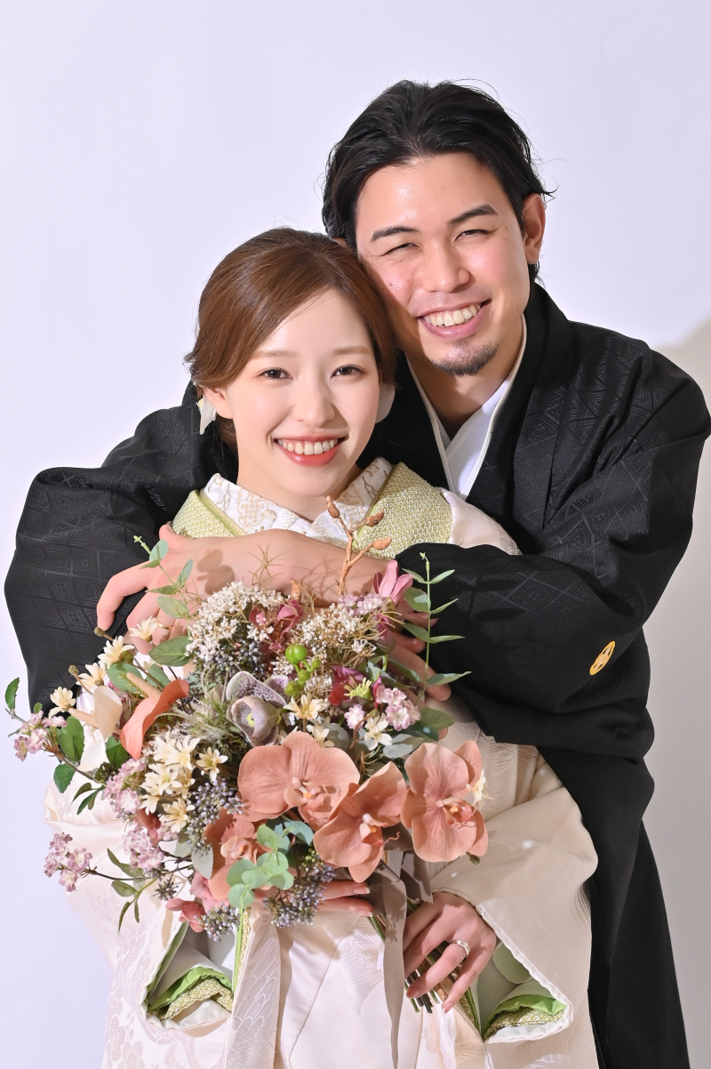 スタジオも白無垢で!