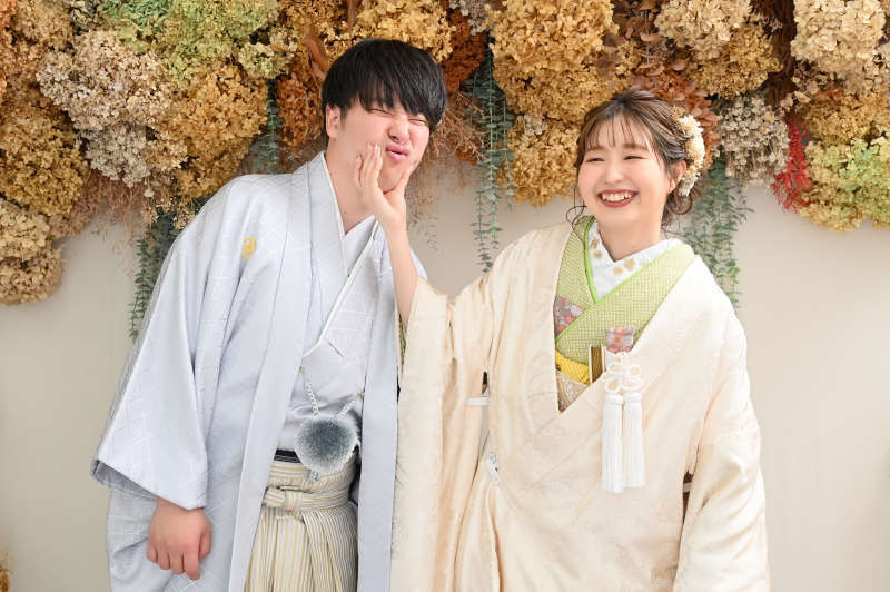 スタジオでは白無垢!